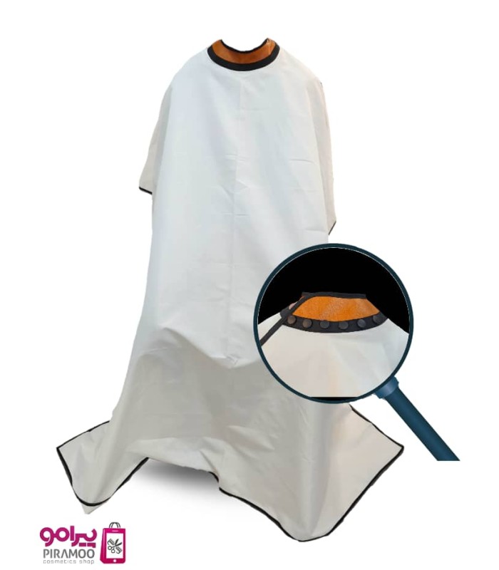 پیش بند دور چرم سفید طبیعی قواره بزرگ کد: PR-419