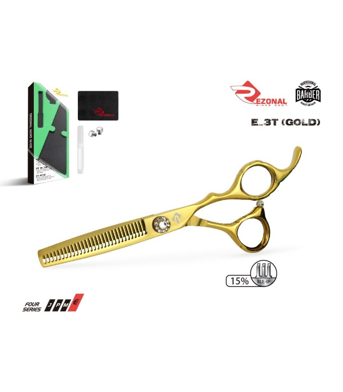 قیچی پیتاژ بدون شیار طلایی 6 اینچ اکونومی رزونال کد: E-3T