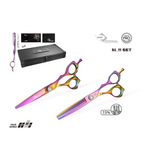 ست قیچی کات و پیتاژ هفت رنگ 6 اینچ رزونال کد: M-11