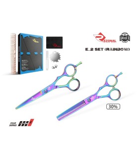 ست قیچی اکونومی هفت رنگ 5.5 اینچ رزونال کد: E-2