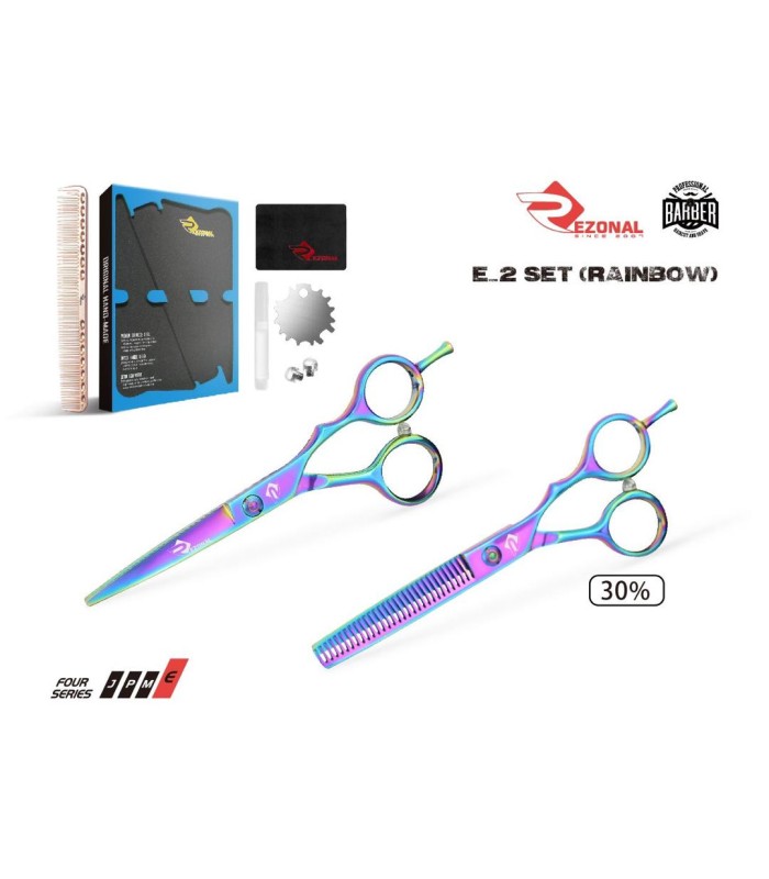 ست قیچی اکونومی هفت رنگ 5.5 اینچ رزونال کد: E-2