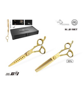 ست قیچی کات و پیتاژ طلایی 6 اینچ رزونال کد: M-21