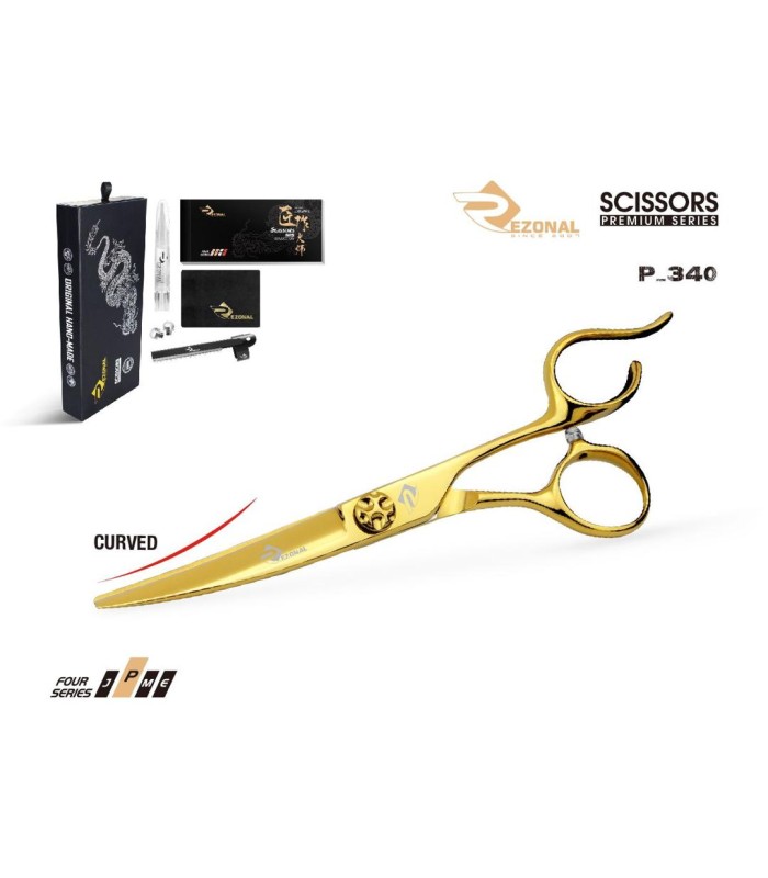 قیچی کات طلایی  6.0 اینچ تیغه منحنی رزونال کد: P-340