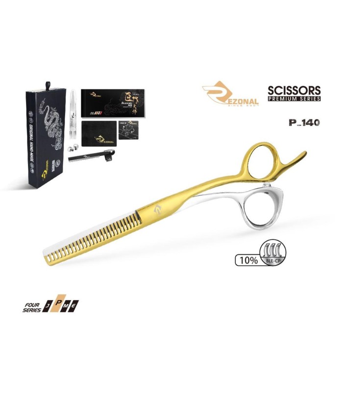 قیچی پیتاژ بدون شیار طلایی استیل 5.5 اینچ رزونال کد: P-140