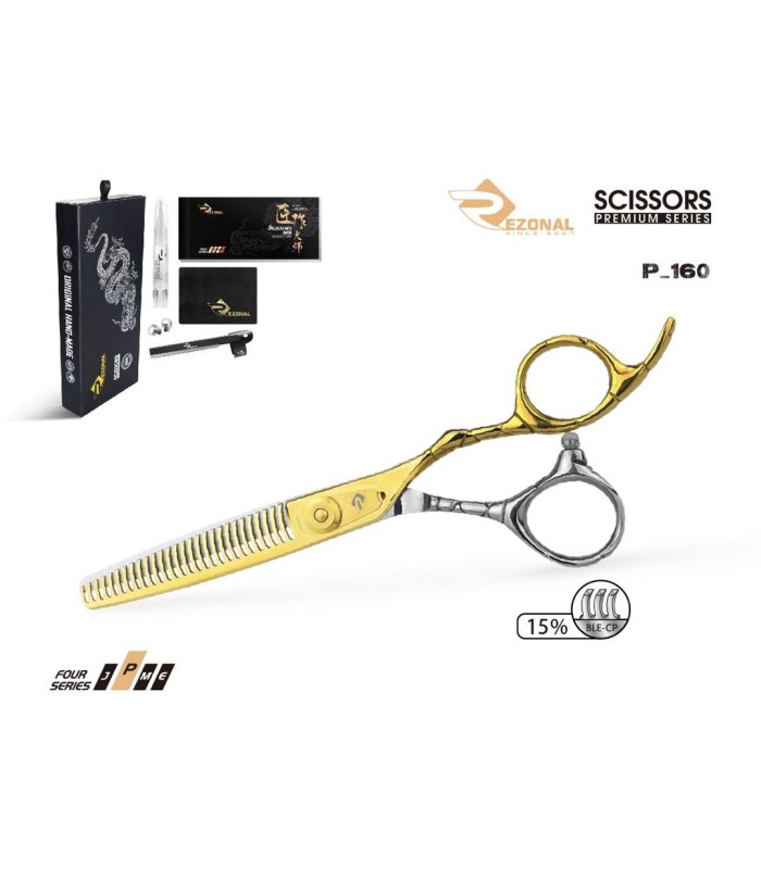 قیچی پیتاژ بدون شیار طلایی 6.0 اینچ رزونال کد : P-160