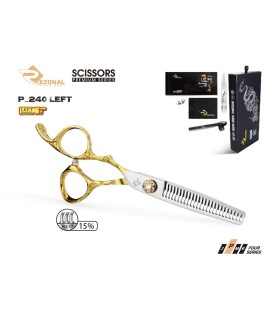 قیچی پیتاژ چپ دست بدون شیار طلایی 5.5اینچ رزونال مدل REZONAL RL-240