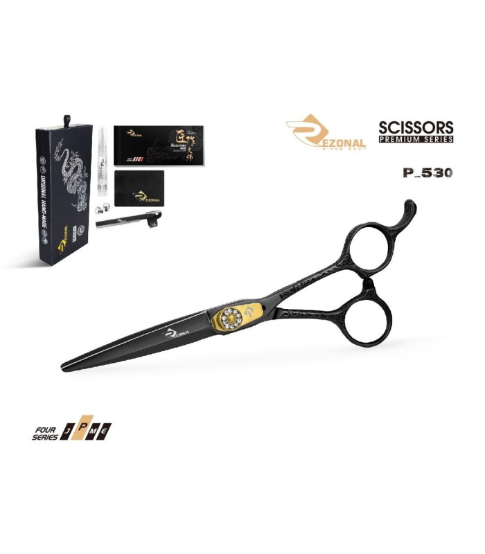 قیچی کات مشکی طلایی 6 اینچ رزونال کد: P-530