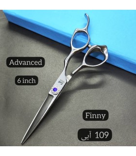 قیچی کات استیل نگین دار استیل 6 اینچ فینی کد : Finny 109