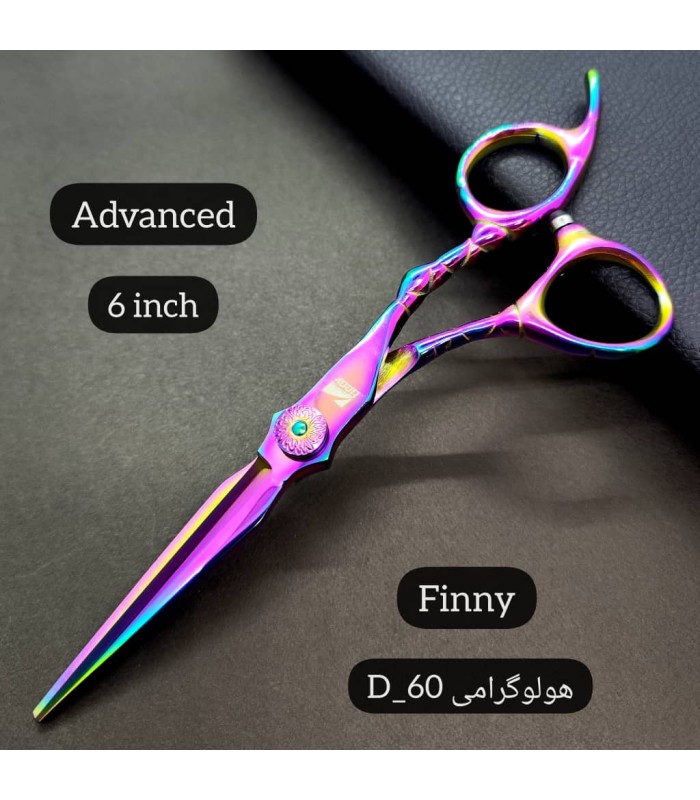 قیچی کات استیل 6 اینچ حرفه ای فینی کد : Finny D60