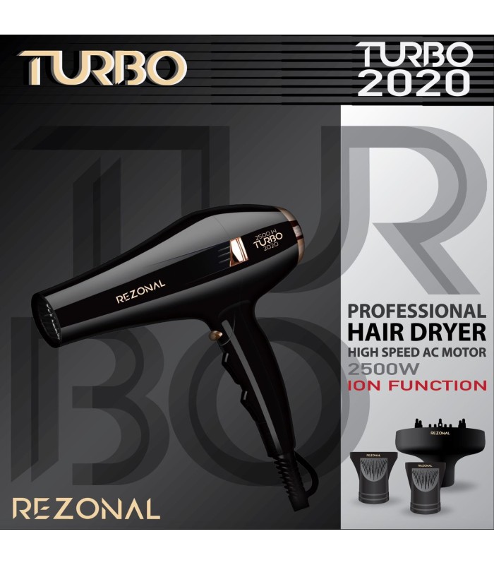 سشوار حرفه ای 2500 وات رزونال مدل :  REZONAL Professional Hair Dryer 2020C