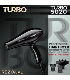 سشوار حرفه ای 2400-2600 وات رزونال مدل : 5020 TURBO