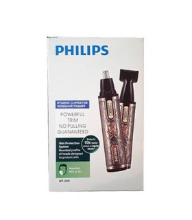 موزن دوکاره گوش و بینی بدنه کنده کاری فلیپس مدل PHILIPS Nose Trimmer HP-209