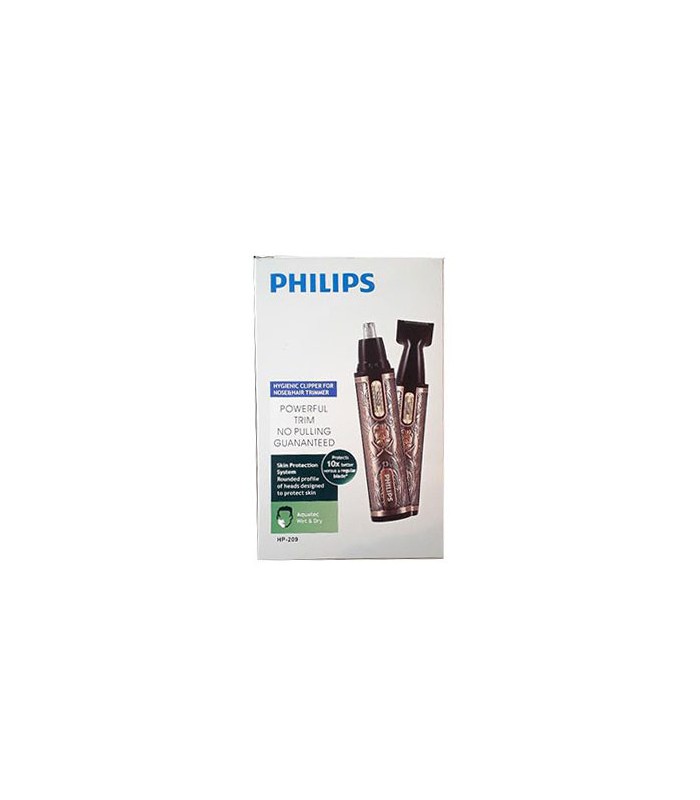موزن دوکاره گوش و بینی بدنه کنده کاری فلیپس مدل PHILIPS Nose Trimmer HP-209
