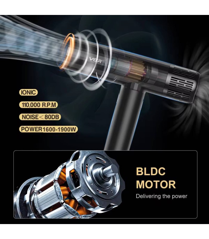 سشوار حرفه ای وی جی آر مدل : V-427