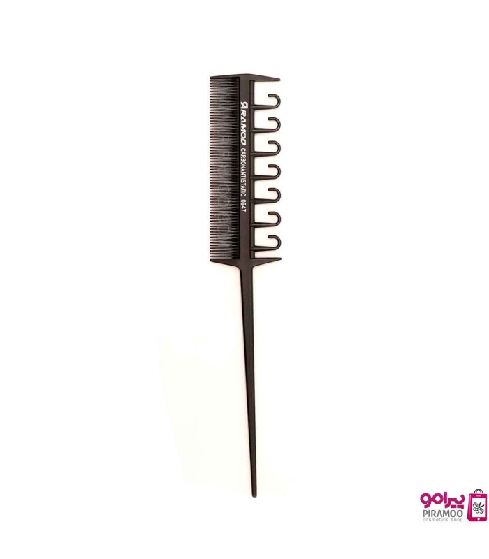 شانه کربن مشکی دم باریک آرامد مدل  0947 ARAMOD