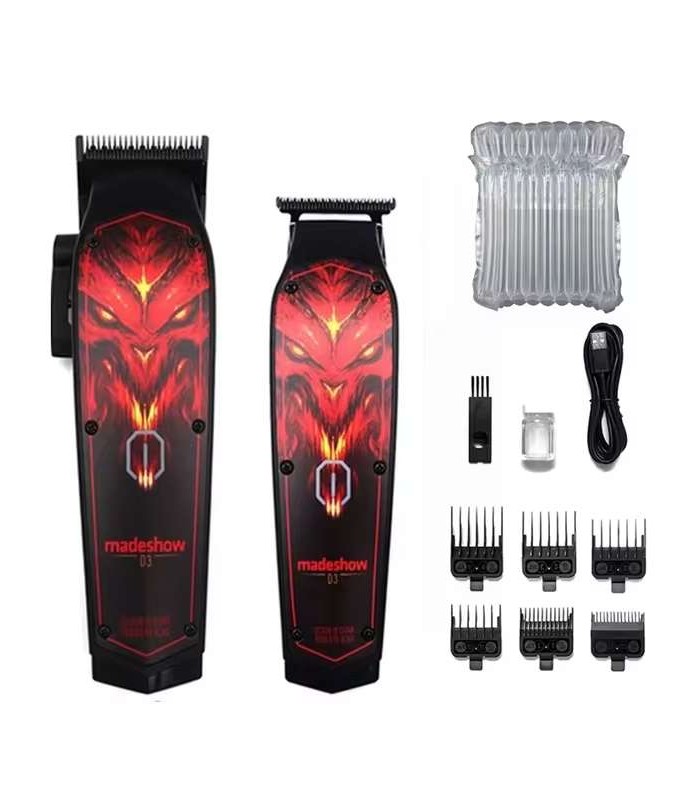 ست ماشین اصلاح سر و صورت حجم زن و خط زن میدشو طرح دار مدل: D3