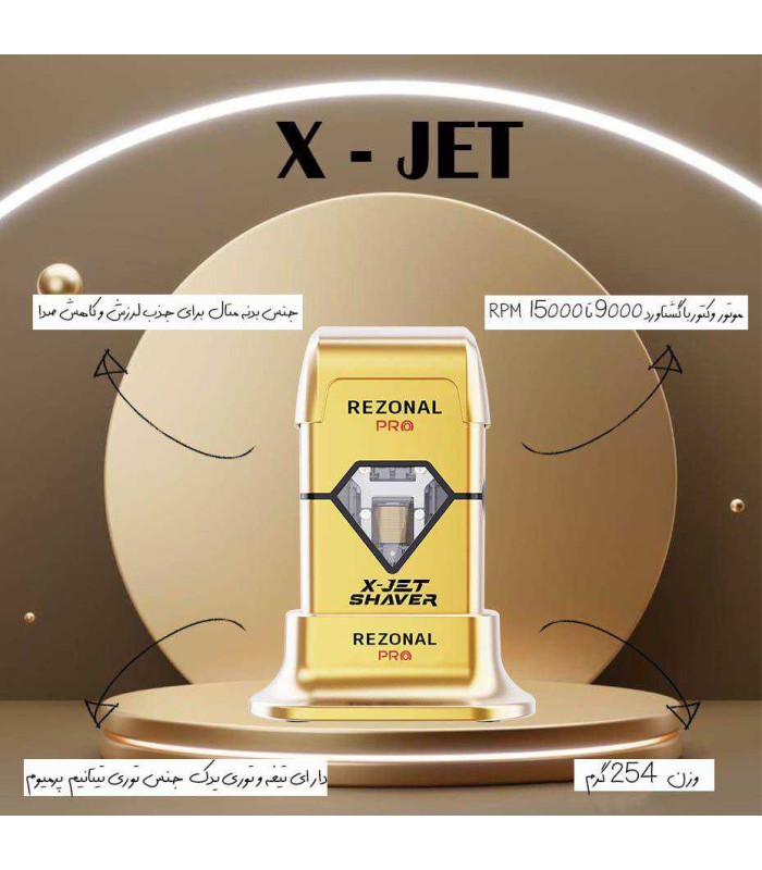 ماشین اصلاح صورت شیور رزونال پرو ایکس جت مدل: RZ-24XJ-1