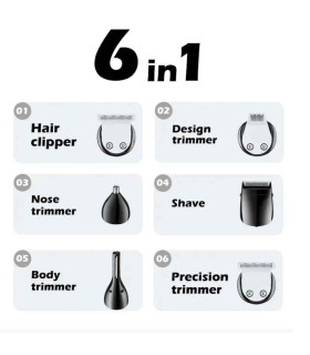 ماشین اصلاح سر و صورت 6 در 1 وی جی آر مدل VGR V-106