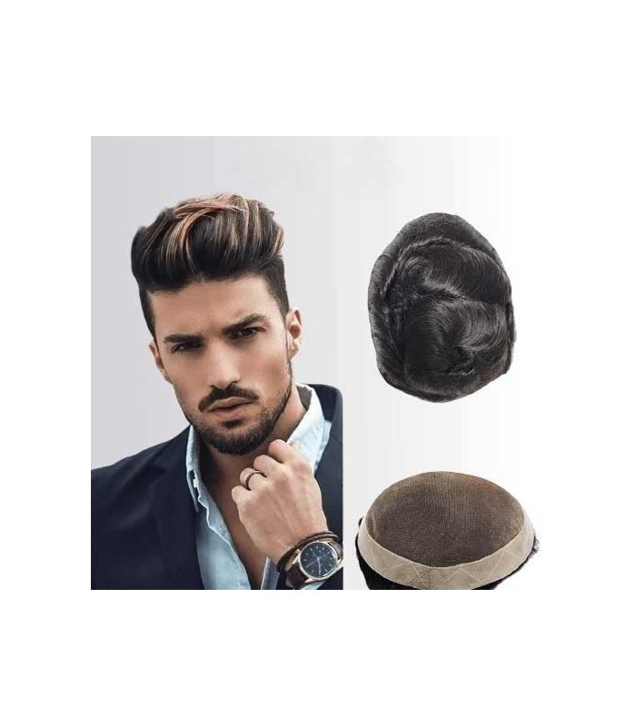 پروتز مو هشت تکه مردانه B درجه یک کد : PR-2356