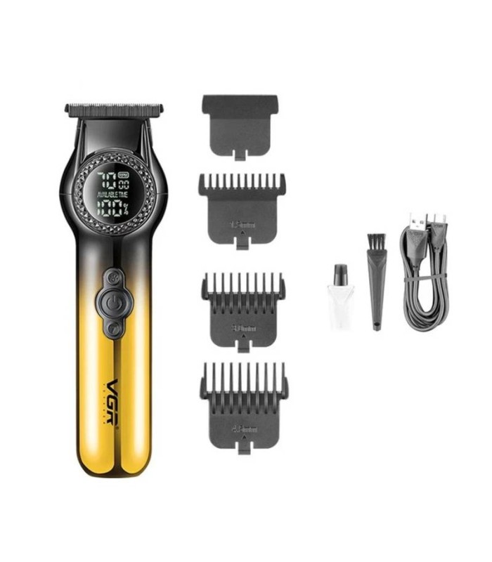 ماشین اصلاح سر و صورت خط زن طلایی مشکی وی جی آر مدل VGR V-990