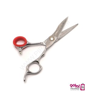 ست قیچی کات و پیتاژ 6 اینچ نقره ای طرح دار الکساندر شارژ کد : M214N