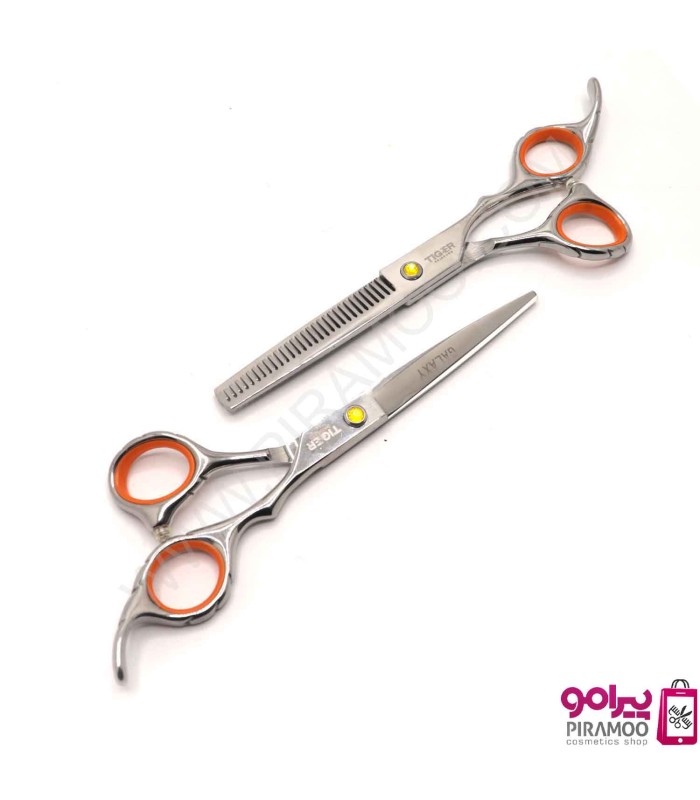 ست قیچی کات و پیتاژ 6 اینچ استیل تایگر گلکسی کد : M106N