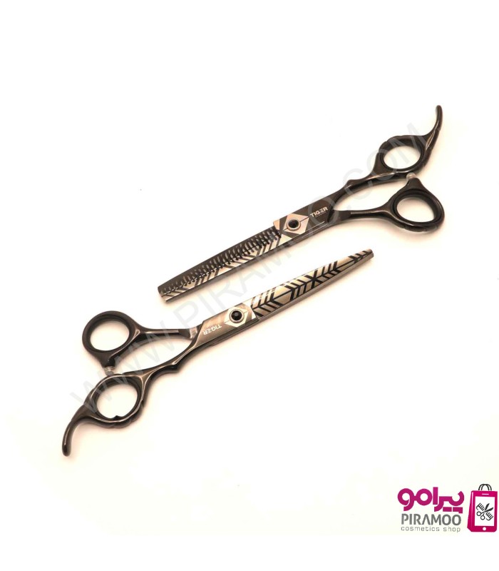 ست قیچی کات و پیتاژ 6 اینچ طرح اسپایدر تایگر گلکسی کد : M107BG