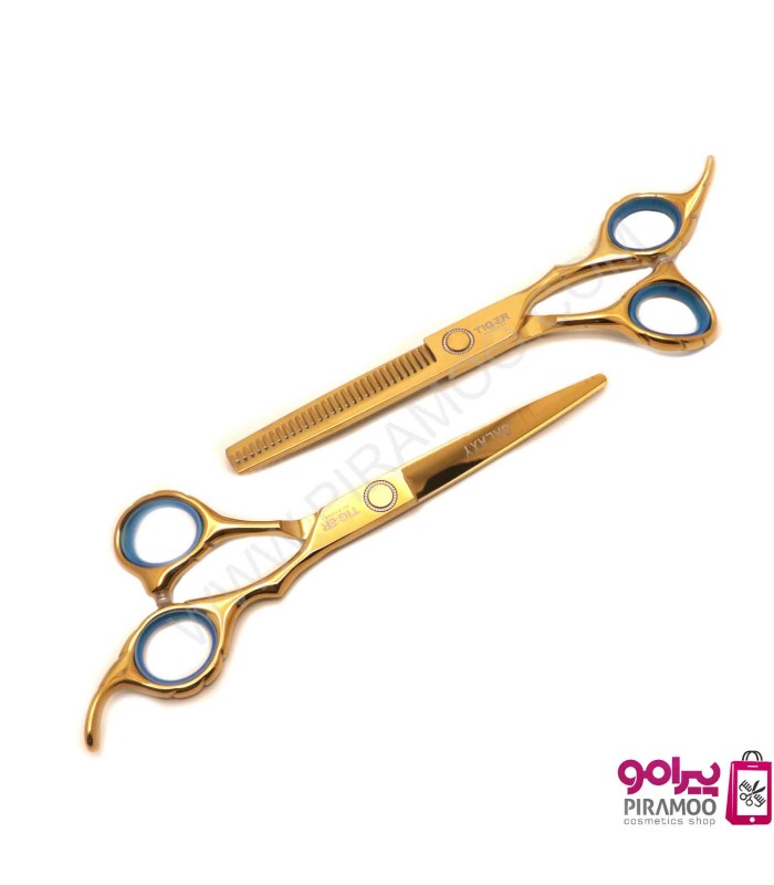 ست قیچی کات و پیتاژ 6 اینچ طلایی تایگر گلکسی کد : M108BG