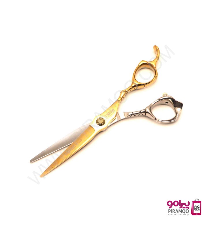 ست قیچی کات و پیتاژ 6 اینچ طلایی استیل تایگر سونیک کد : M111N