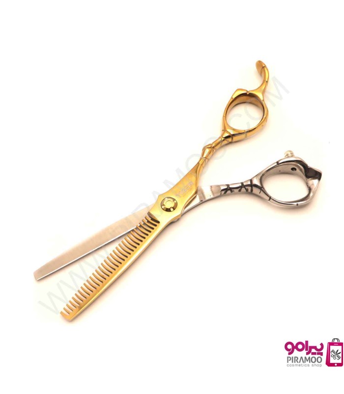 ست قیچی کات و پیتاژ 6 اینچ طلایی استیل تایگر سونیک کد : M111N