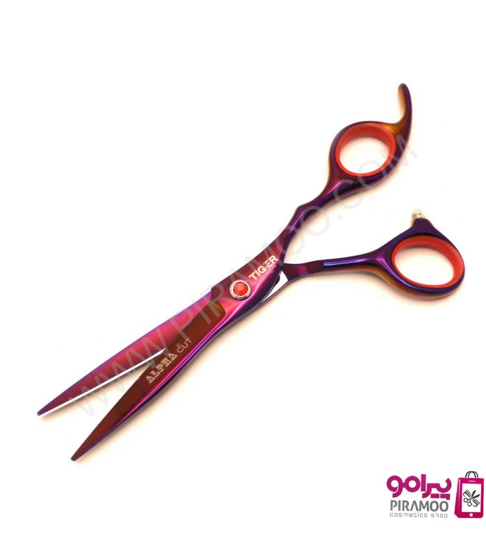 ست قیچی کات و پیتاژ 6 اینچ مشکی تایگر آلفا کات کد : M117RB