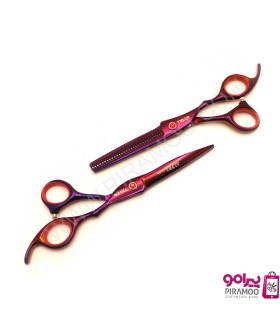 ست قیچی کات و پیتاژ 6 اینچ مشکی تایگر آلفا کات کد : M117RB