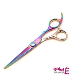 قیچی کات 6 اینچ استیل هفت رنگ جگوار کد : M104N