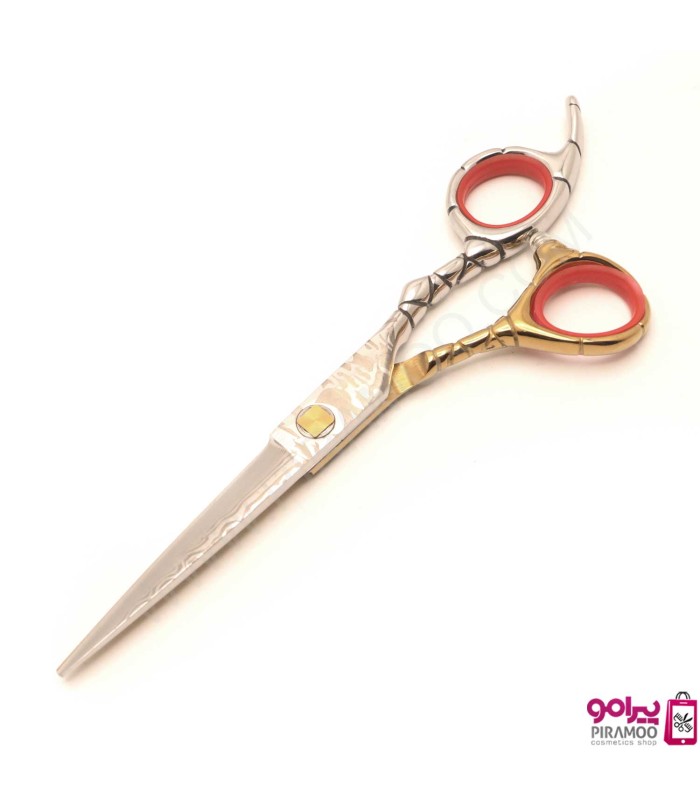 قیچی کات 6 اینچ طلایی استیل طرح دار الکساندر کد : M205N