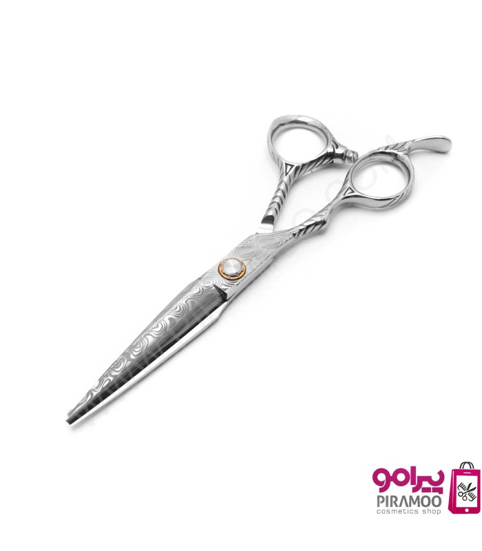 قیچی کات 6 اینچ استیل طرح دار چپ دست الکساندر کد : M212NSG