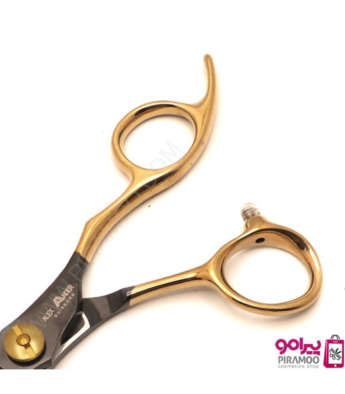 قیچی کات 6 اینچ مشکی طلایی الکساندر اکستریم استایل کد : M223N