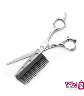 قیچی کات شانه دار 6 اینچ استیل الکساندر کد : M225N