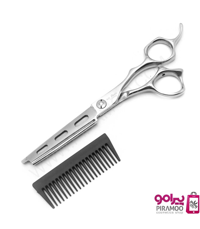 قیچی کات شانه دار 6 اینچ استیل الکساندر کد : M225N