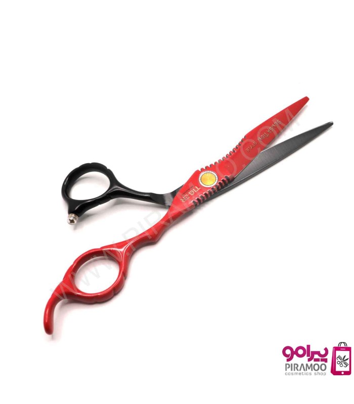 قیچی کات 6 اینچ قرمز مشکی تایگر سنسیشن استایل کد : M119RB