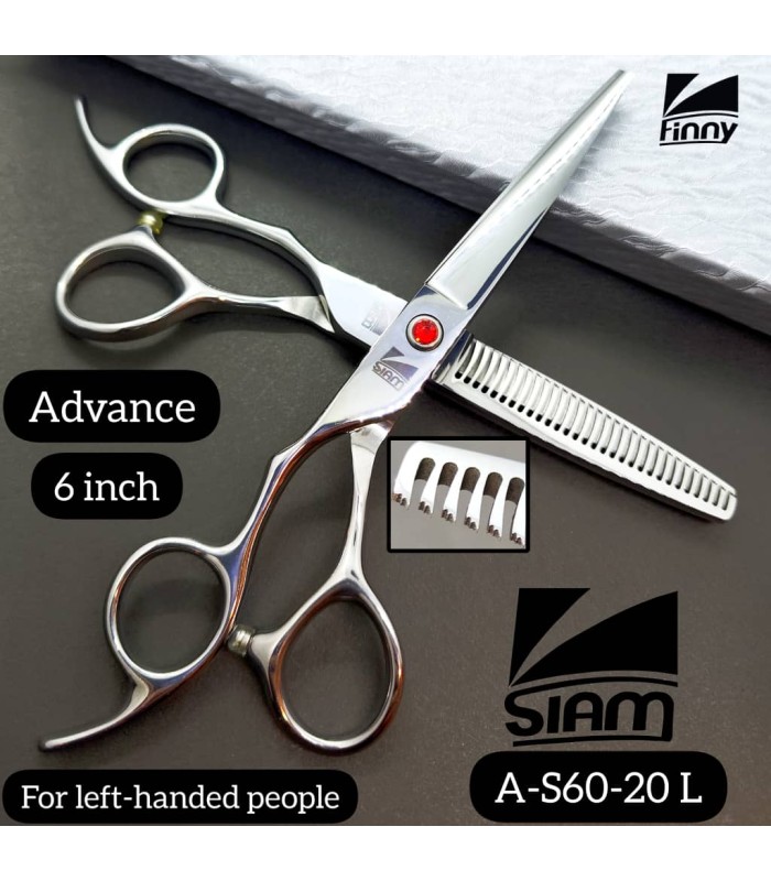 ست قیچی کات و پیتاژ 6 اینچ چپ دست استیل صیام (فینی) کد: A-S60-20 L