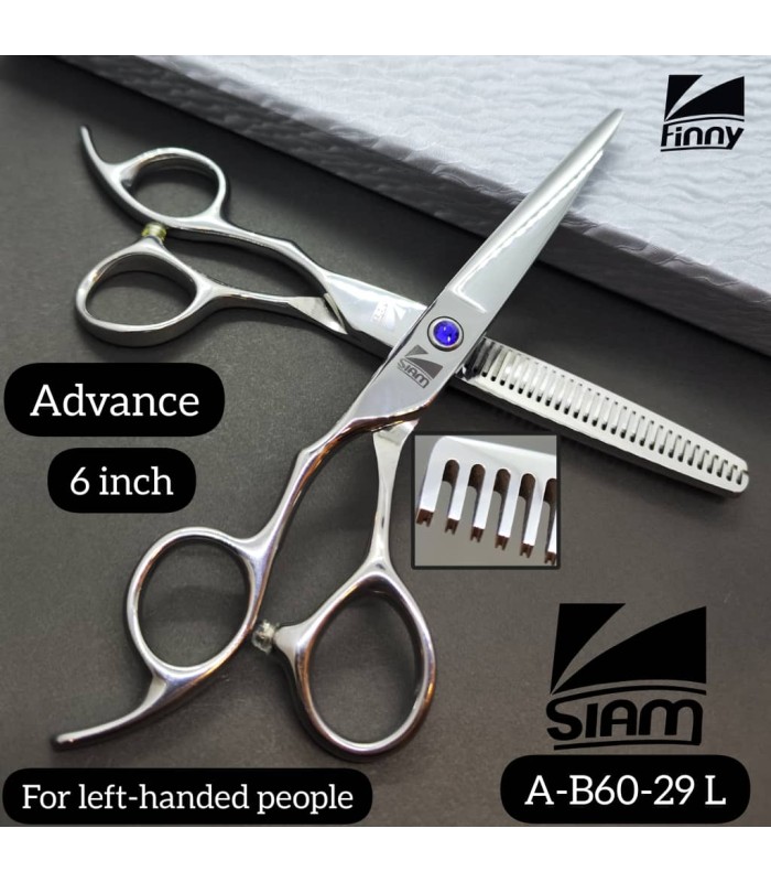 ست قیچی کات و پیتاژ 6 اینچ چپ دست استیل صیام (فینی) کد: A-B60-29 L