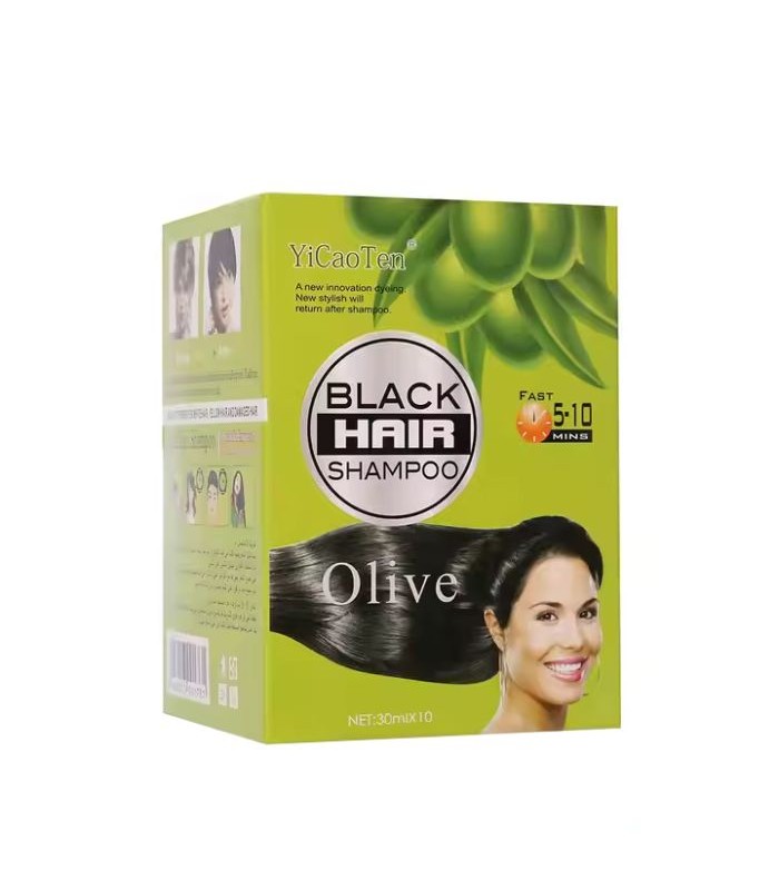 شامپو رنگ موی مشکی الیو بسته 10 عددی کد: PR-996