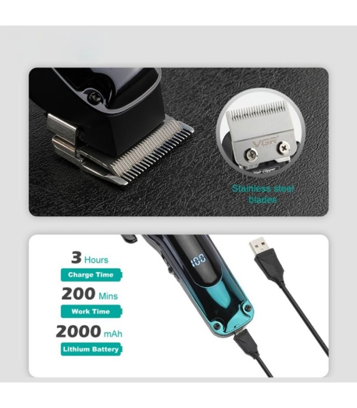 ماشین اصلاح سر و صورت حجم زن وی جی آر مدل: V-013