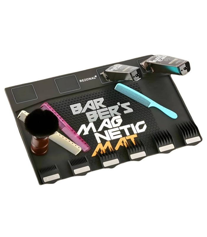 پد رومیزی مگنتی گیره شانه آرایشگاهی طرح Barber کد: PR-1707