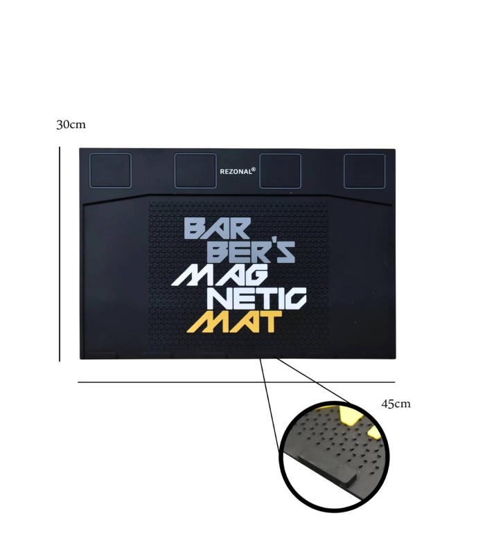 پد رومیزی مگنتی گیره شانه آرایشگاهی طرح Barber رزونال کد: PR-1707