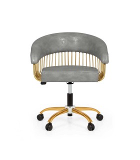 صندلی تابوره چرخ دار آرایشگاهی کد: PT-480GC