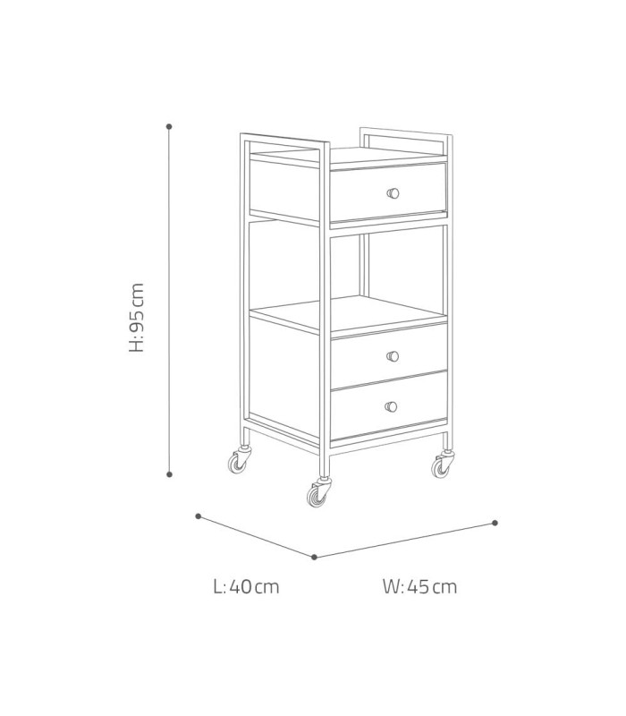 ترولی آرایشگاهی کد: PT290S
