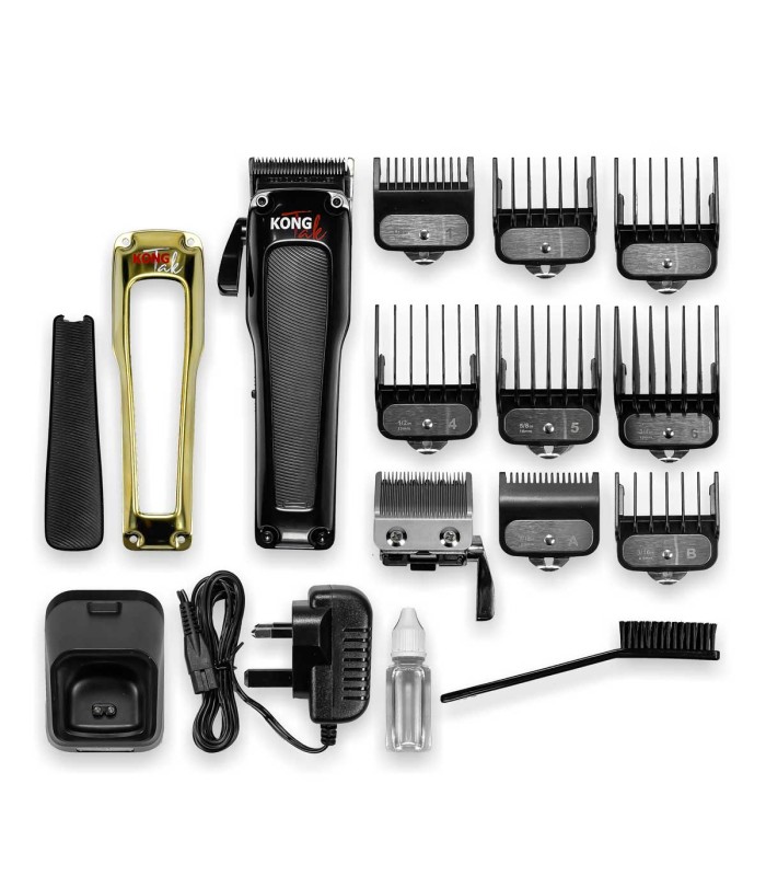 ست 3 تایی ماشین اصلاح حجم زن و خط زن و شیور مشکی کنگ تک کد: PR-2127