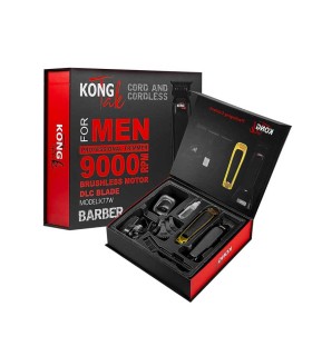 ست 3 تایی ماشین اصلاح حجم زن و خط زن و شیور مشکی کنگ تک کد: PR-2127