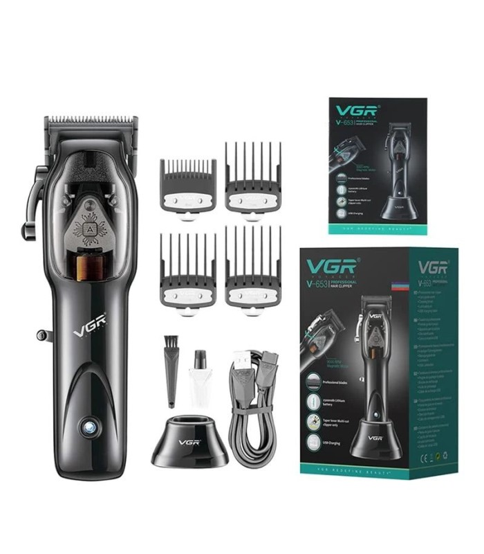 ماشین اصلاح سر و صورت حجم زن مشکی وی جی آر مدل: V-653